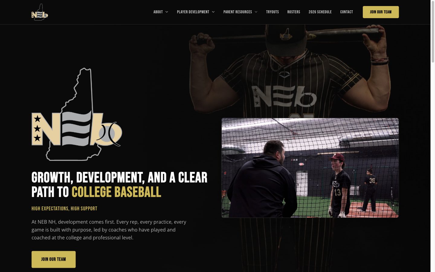 NEB Baseball website