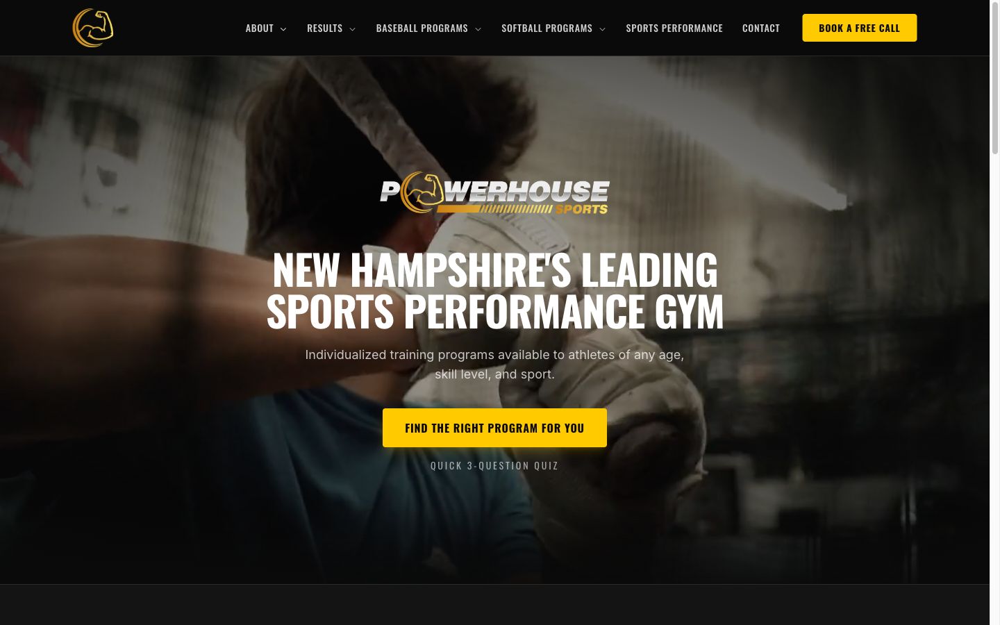 Powerhouse Sports NH website