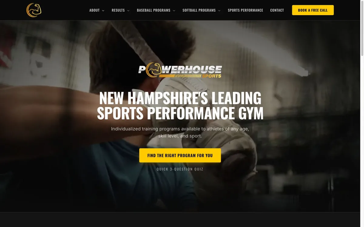 Powerhouse Sports NH website
