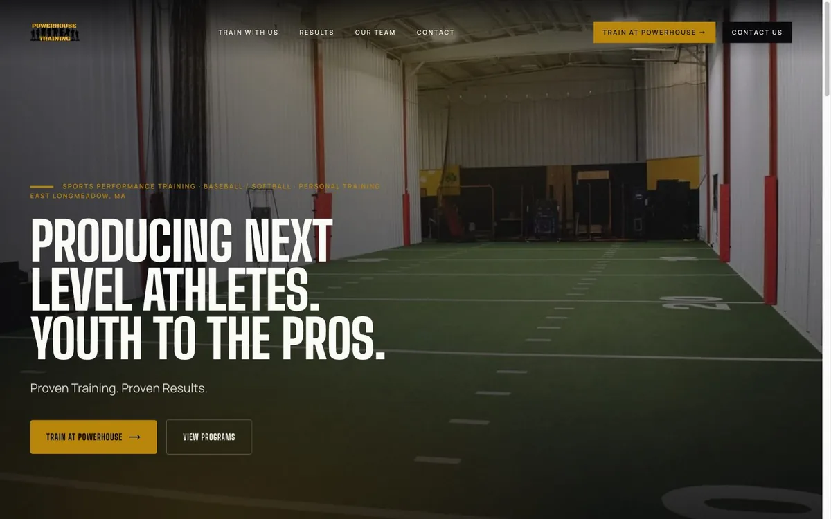 Powerhouse Training website